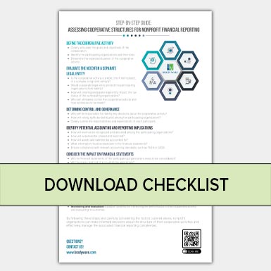 ASSESSING COOPERATIVE STRUCTURES FOR NONPROFIT FINANCIAL REPORTING